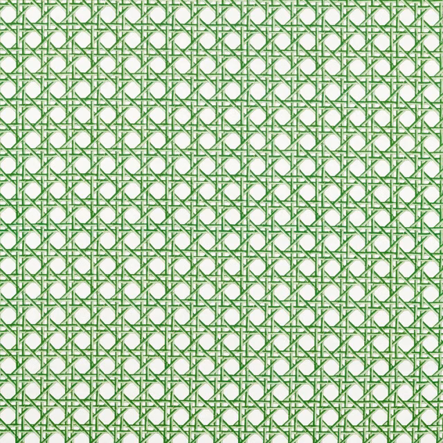 Apple-green interlaced lattice on a warm Paper Lantern cream ground