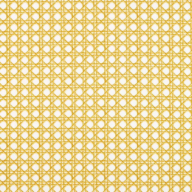 Honey-gold interlaced lattice on a warm cream woven fabric ground