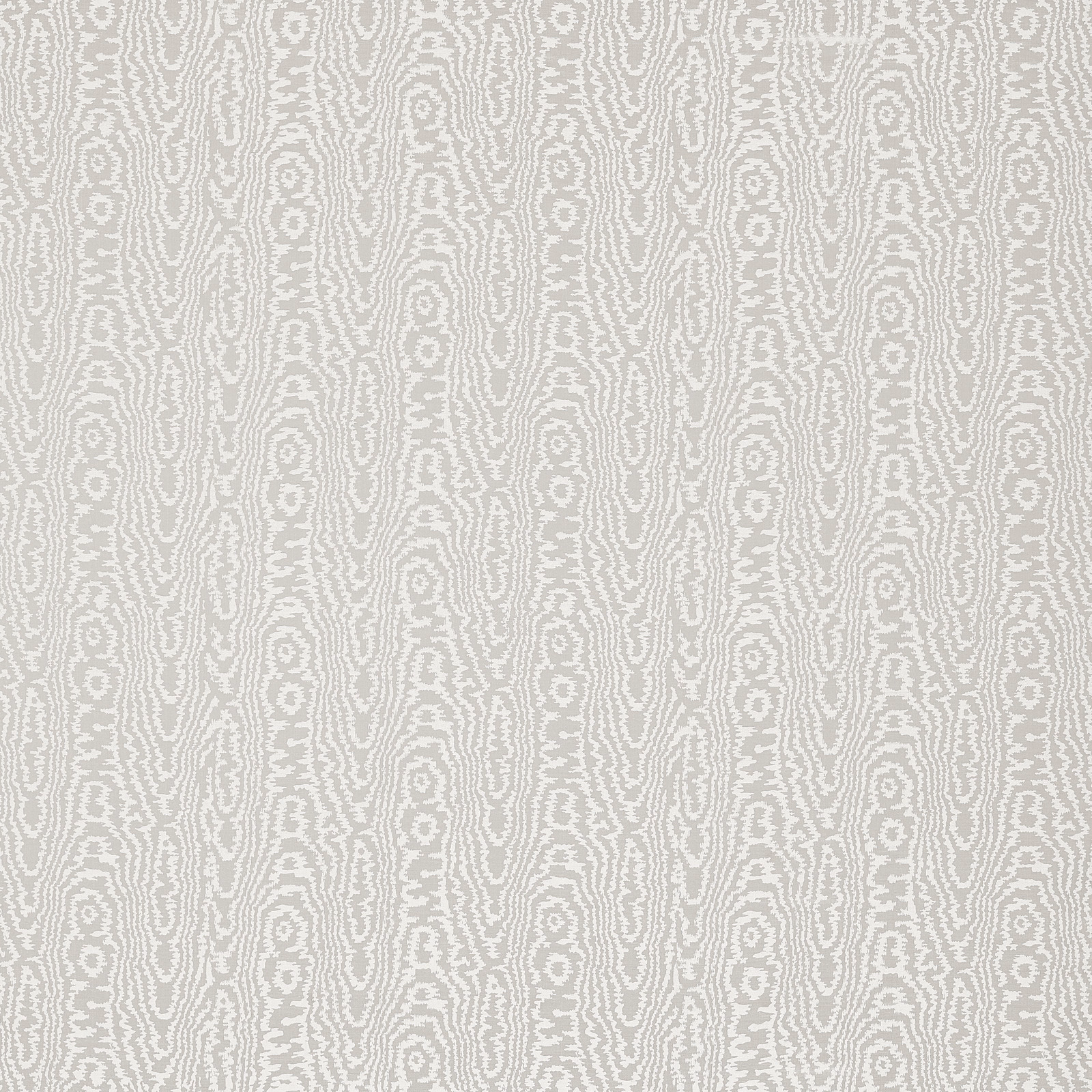 Pale bisque greige moiré textile with vertical rippled oval bands