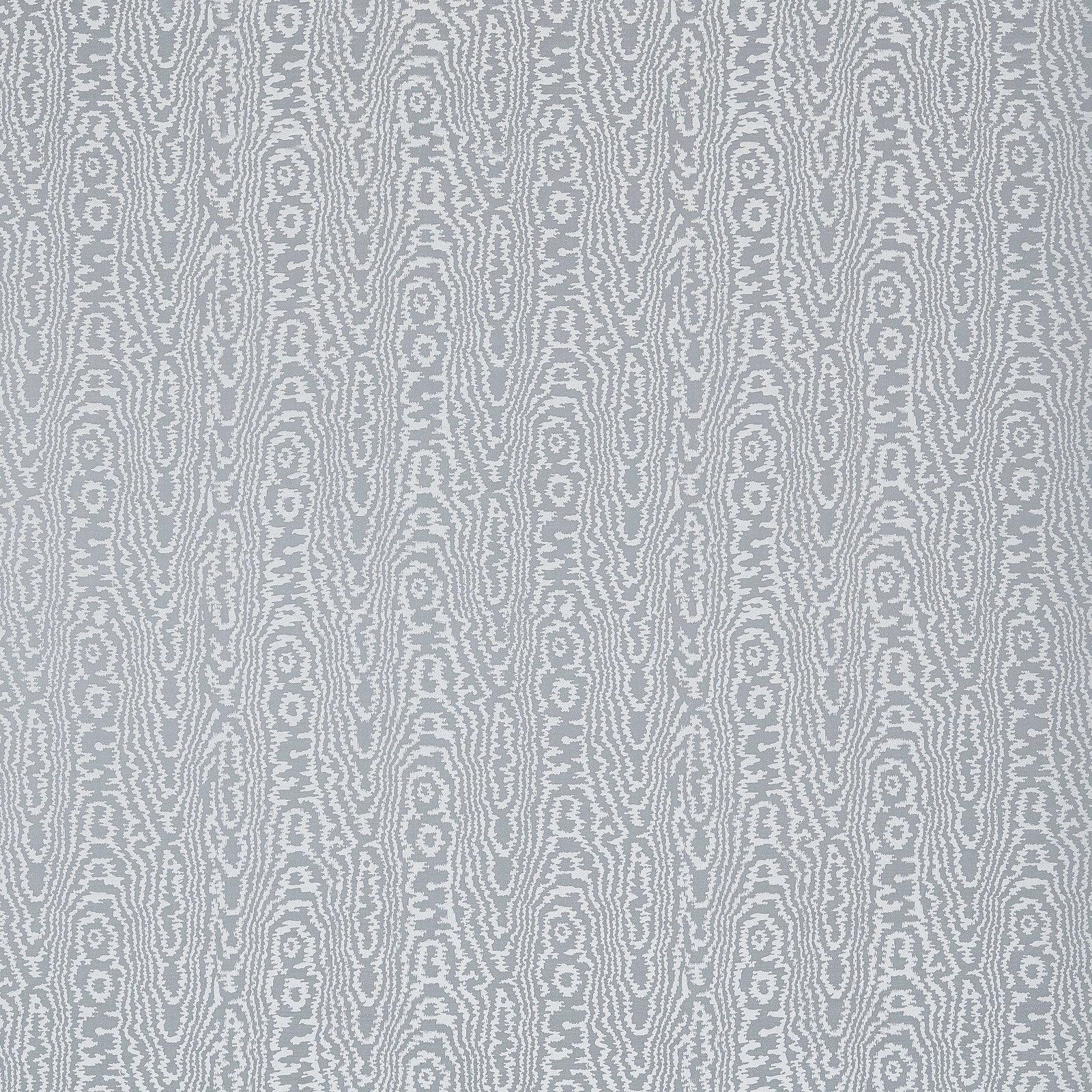 Pale glacier blue-grey moiré with vertical ripples and small organic oval motifs