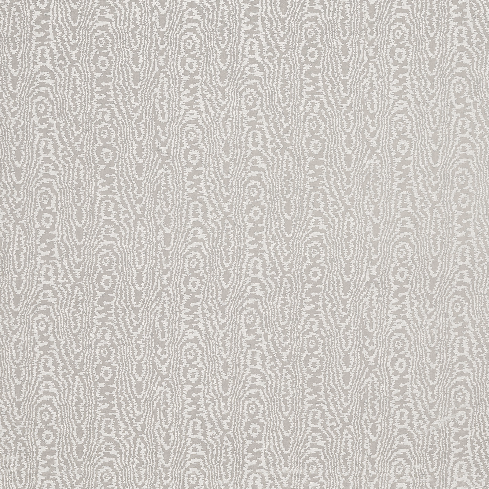 Pale heather grey moiré textile with irregular vertical rippling motifs