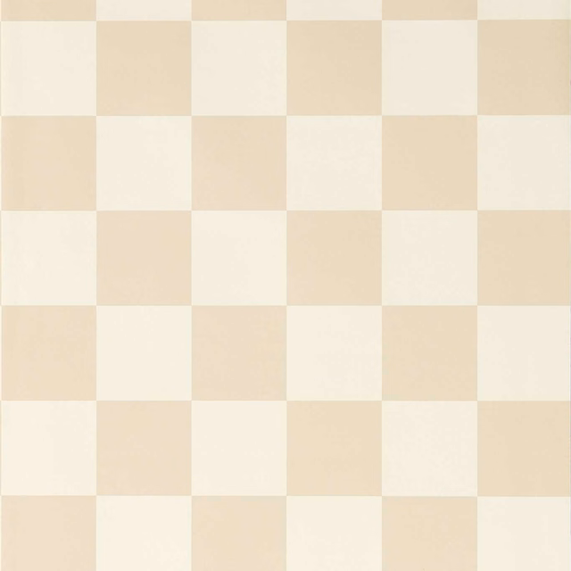 Warm oatmeal and cream checkerboard blocks with a softly matte surface