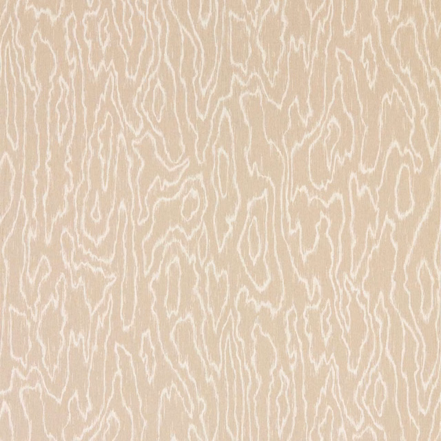 Pale limestone-beige wallpaper with fine chalk-white organic vertical tracery