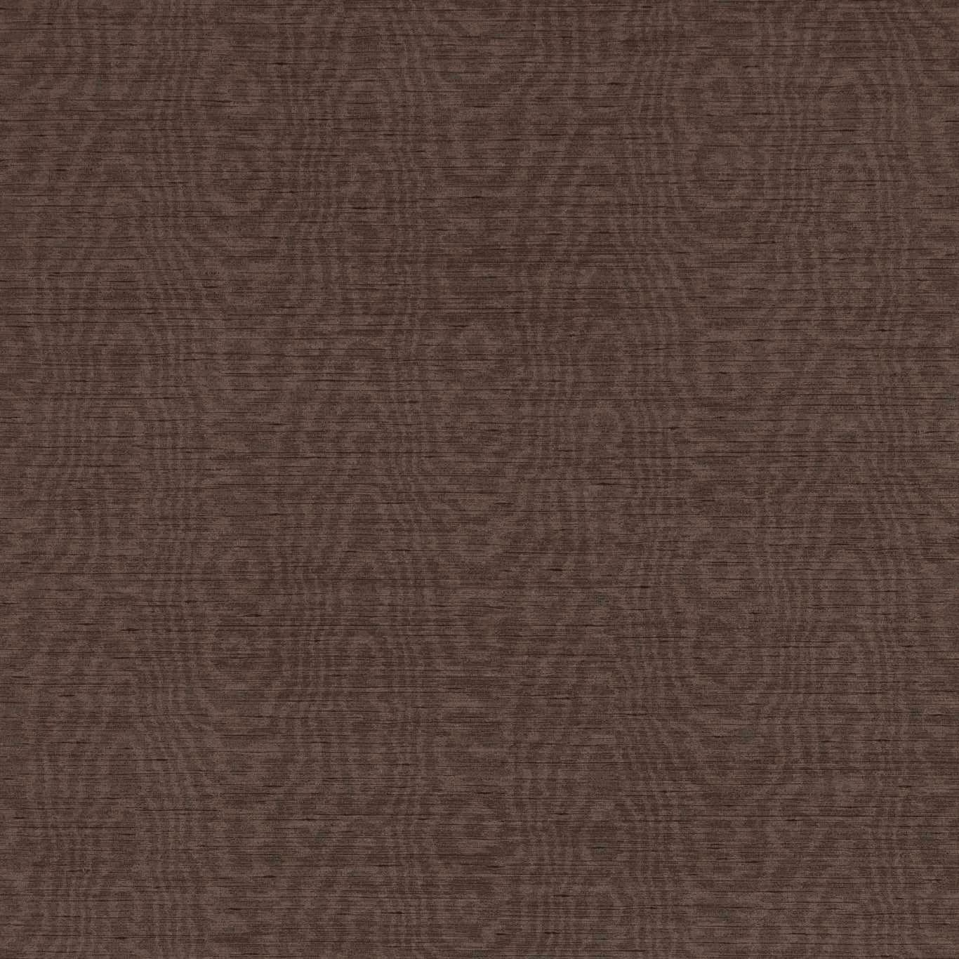 Chocolate-brown wallpaper with subtle rippled, organic linear pattern