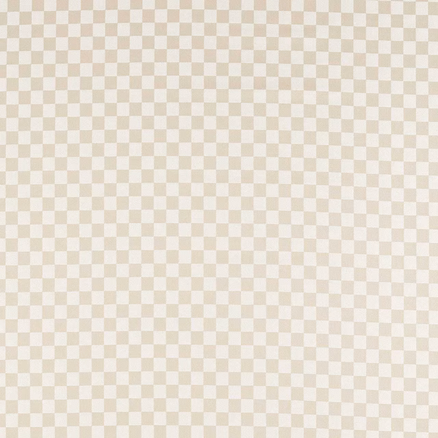 Warm oatmeal and cream mini-check woven fabric with a softly tactile surface