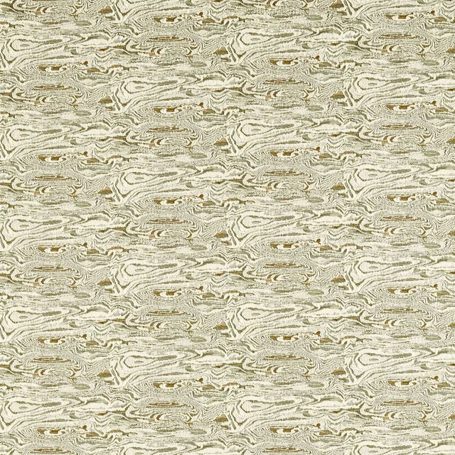 Pale matcha sage woven textile with cream-grey ripples and fine marbled texture