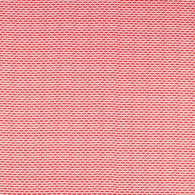 Warm coral and rose basket-weave textile with fine pale crosshatched texture