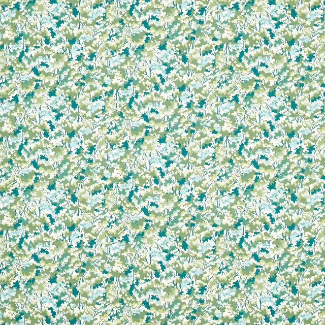 Dense forest, kelly green and aqua foliage with cream flecks