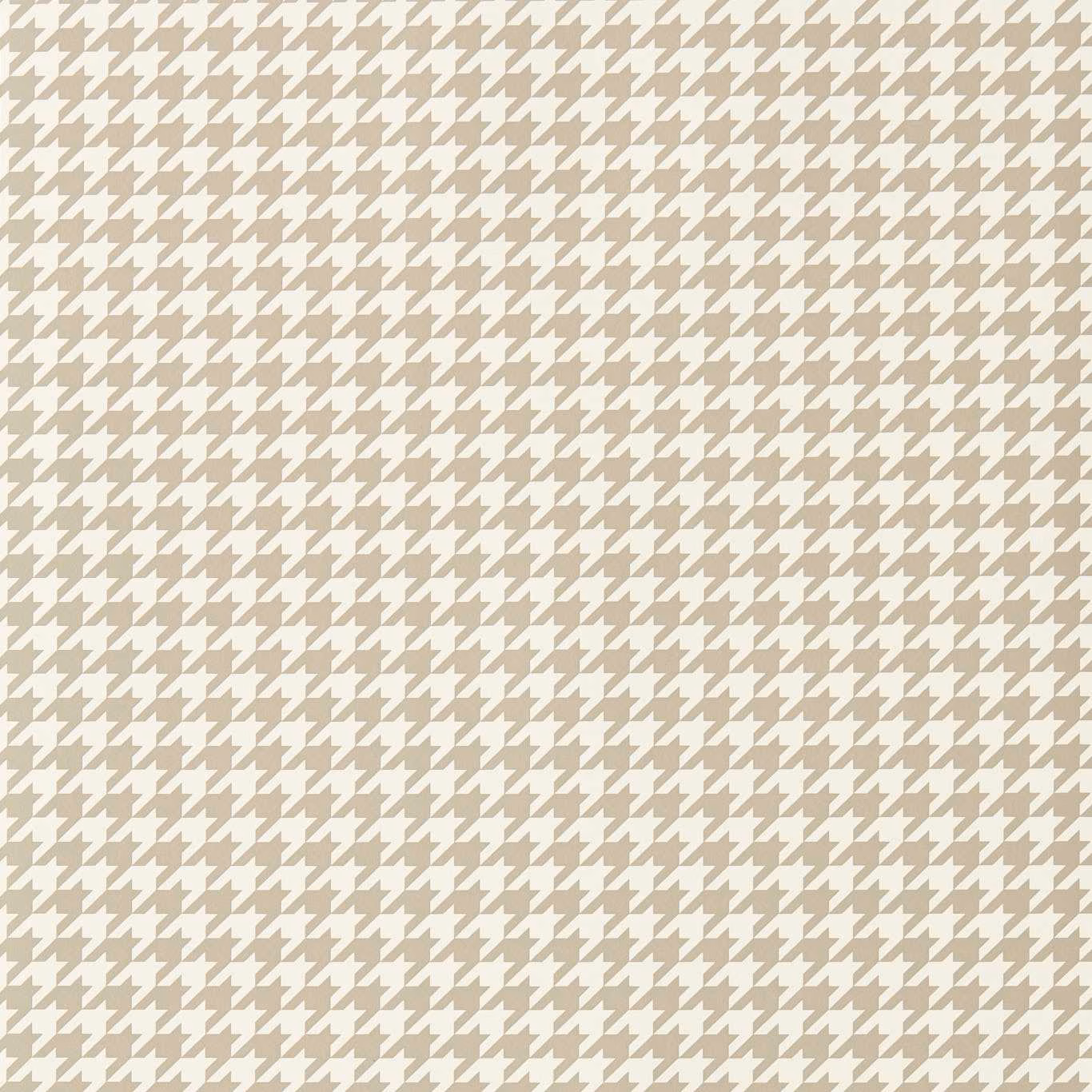 Small taupe and cream houndstooth wallpaper with a softly blurred, even appearance