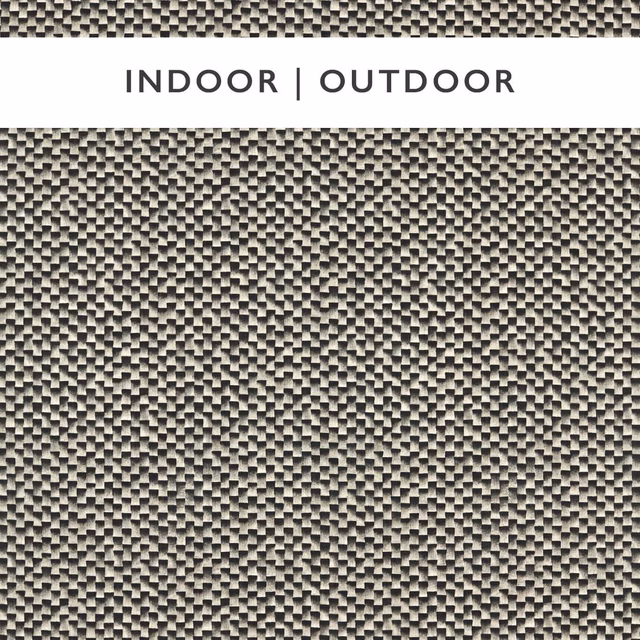Black and taupe outdoor textile with a tiny origami-like geometric pattern