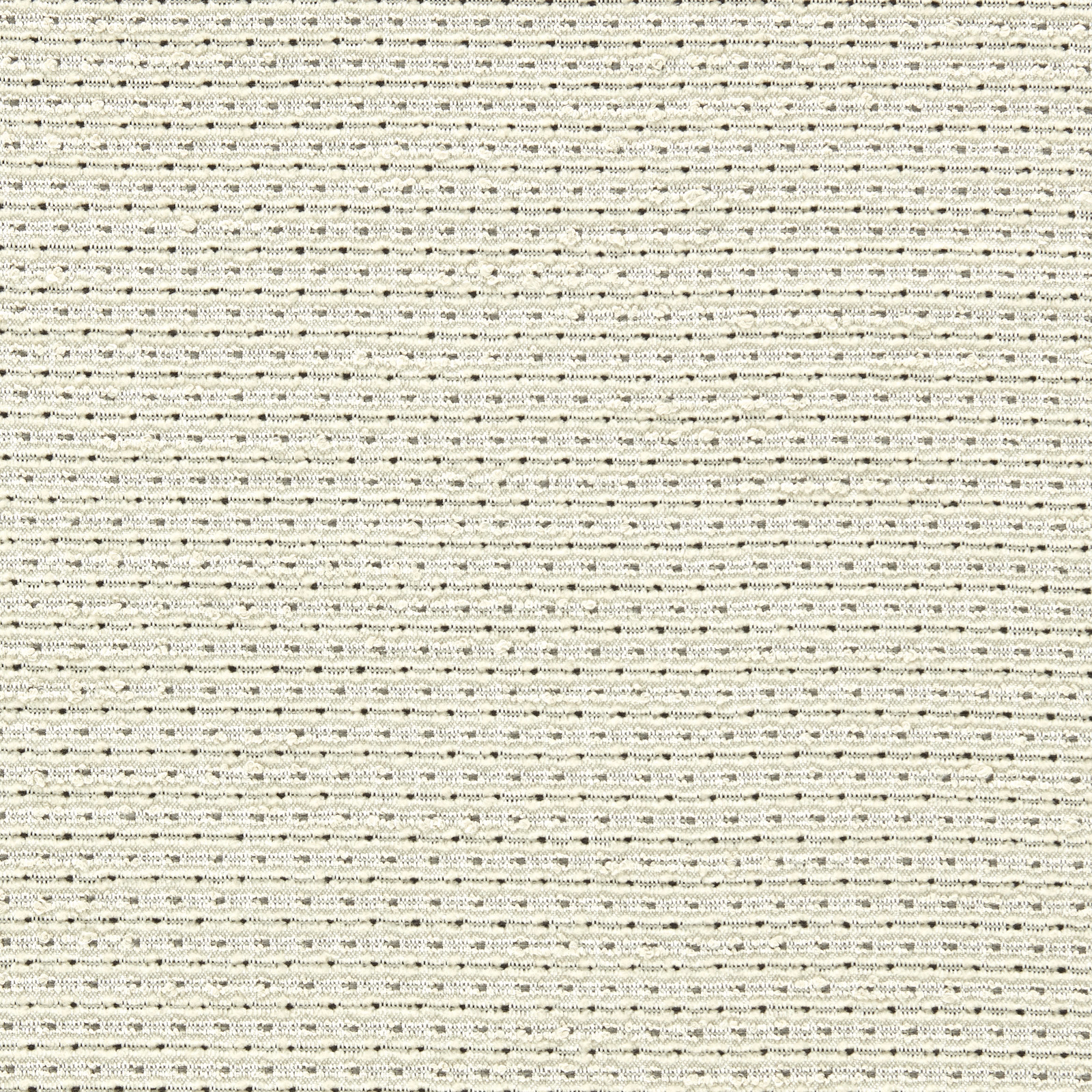Close-up of ivory outdoor weave with fine horizontal mineral-grey flecks