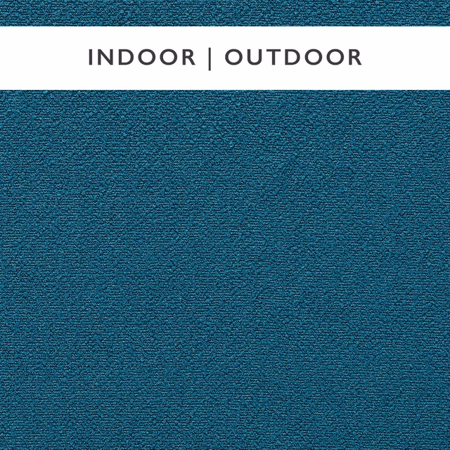 Deep blue-teal Elio Azul fabric with fine, closely textured woven surface