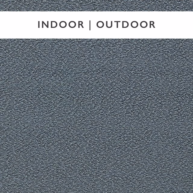 Close-up of dense slate blue-grey outdoor weave with a fine pebbled texture