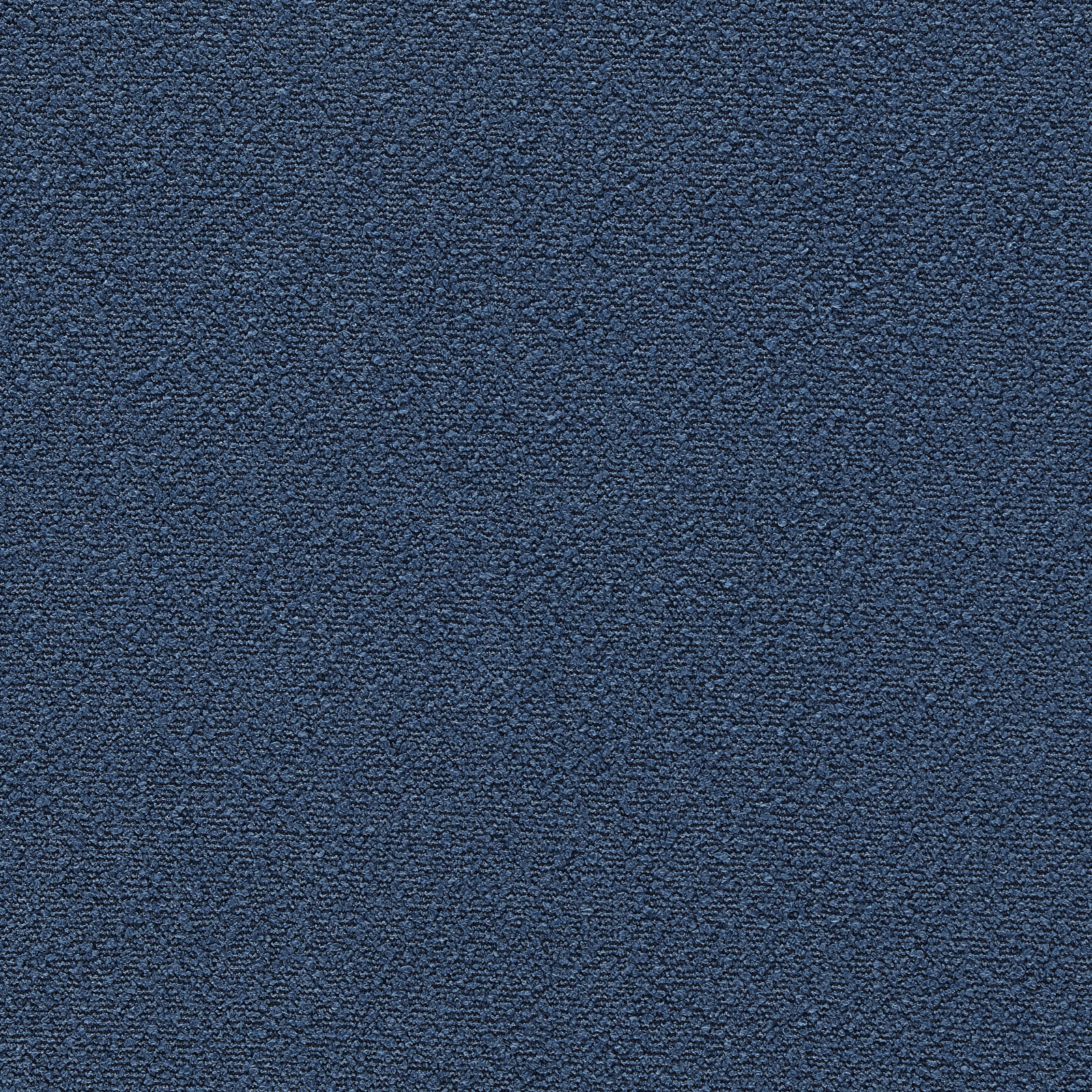 Deep indigo blue outdoor weave with dense pebbled texture and subtle lighter flecks