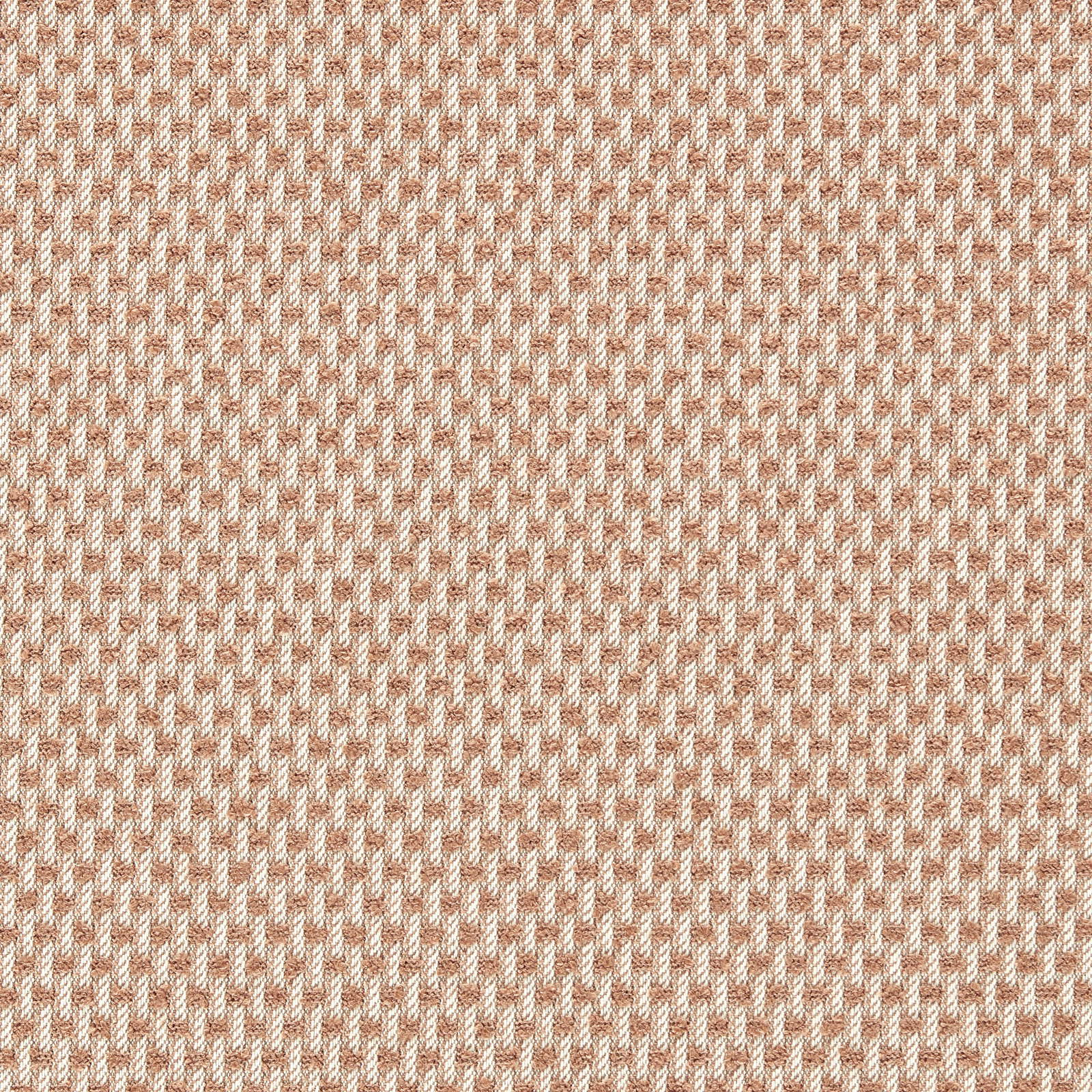 Chalk outdoor weave with fine terracotta geometric flecks and softly textured surface