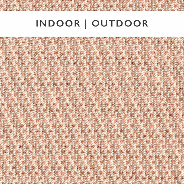 Chalk outdoor weave with fine terracotta geometric flecks and softly textured surface