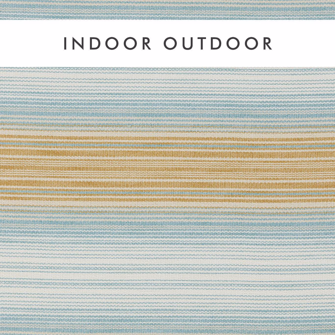 Pale aqua and nectar-gold horizontal woven bands with fine ivory texture
