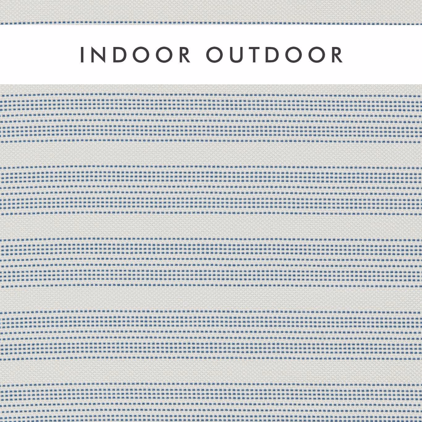 Chalk woven ground with fine indigo dotted horizontal bands and subtle texture