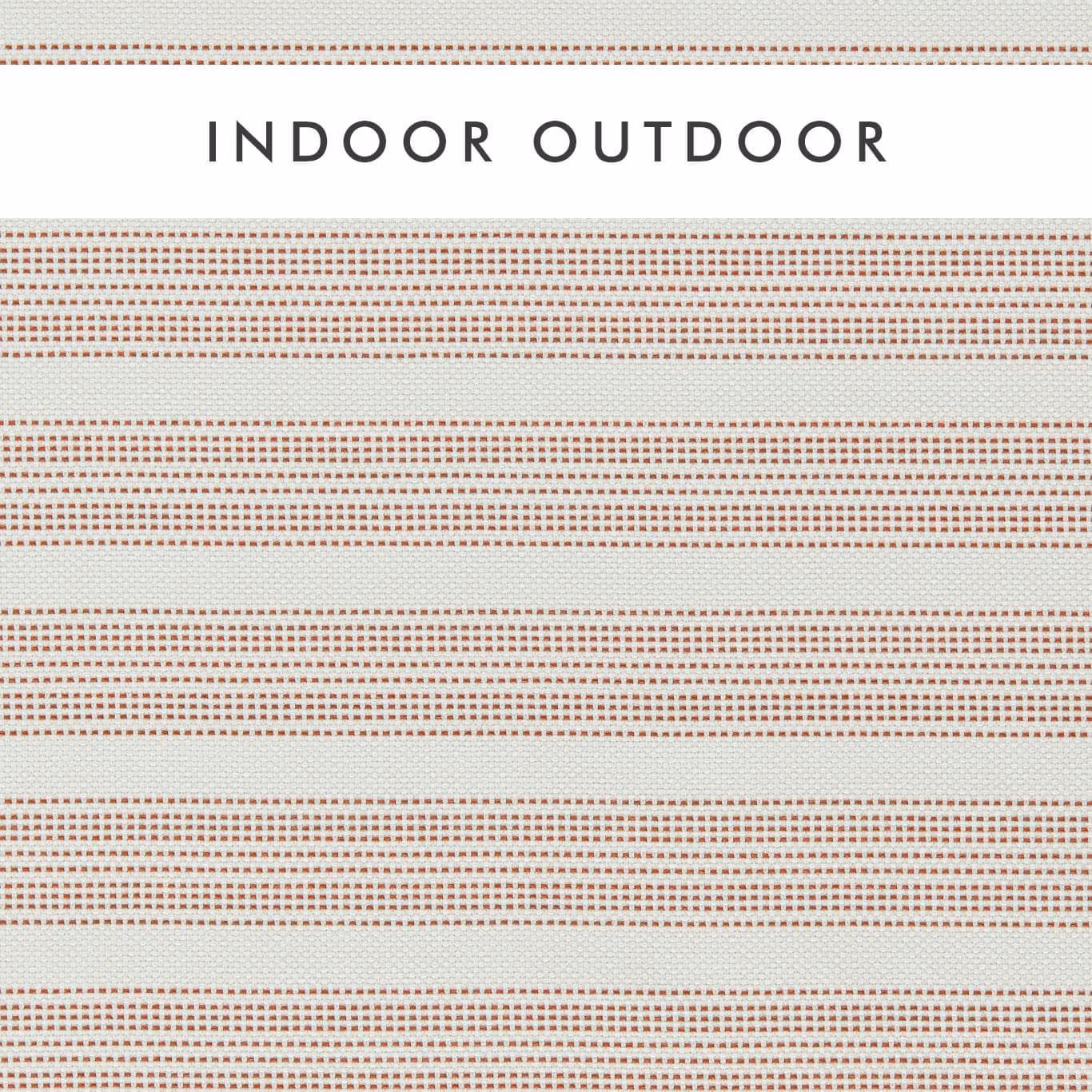 Chalk outdoor weave with fine rust dotted horizontal bands