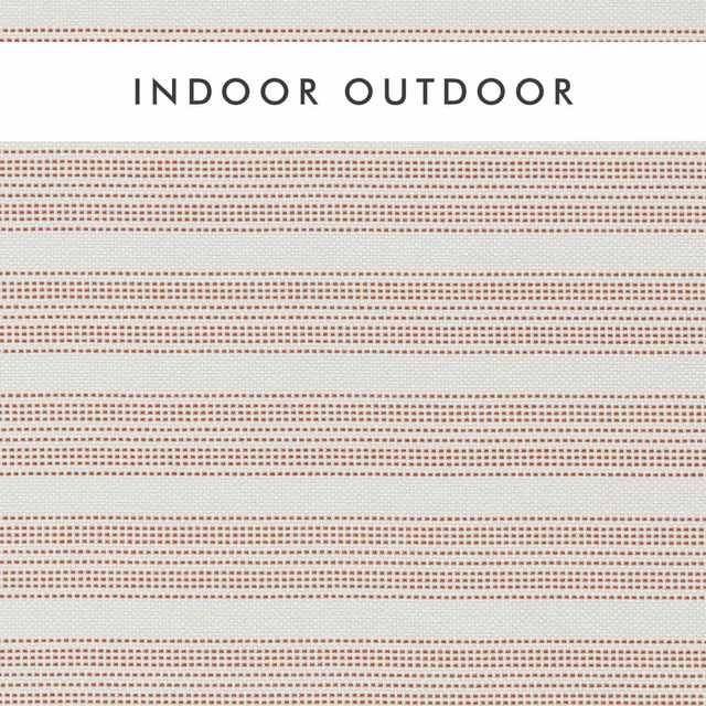 Chalk outdoor weave with fine rust dotted horizontal bands