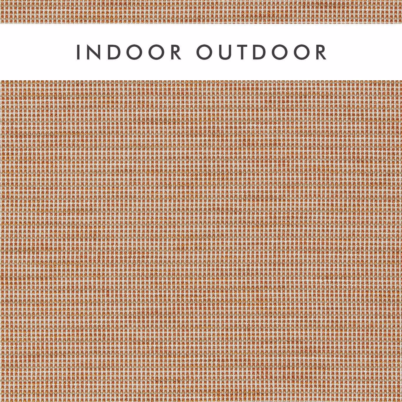 Close view of warm rust and cream miniature grid weave with tactile outdoor texture