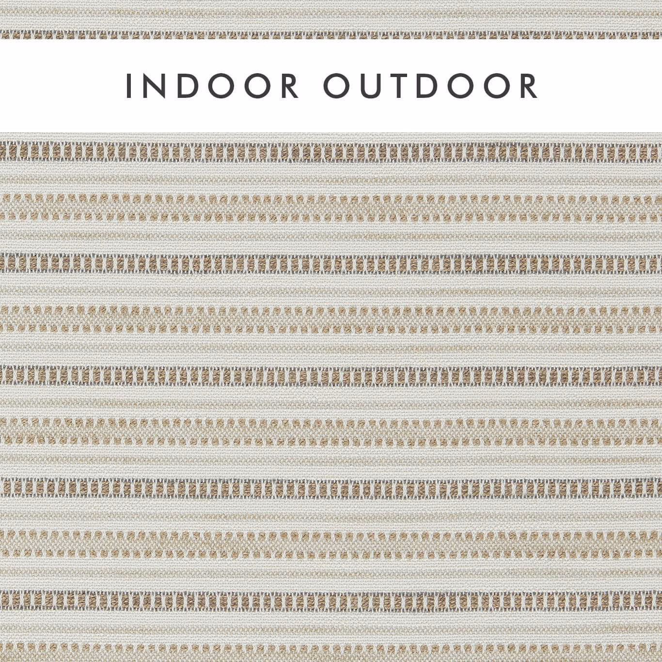 Chalk and taupe horizontal woven stripes with fine textured bands