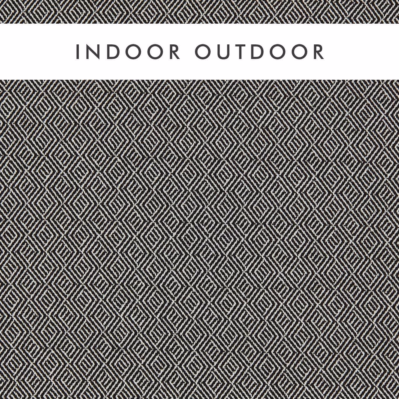 Black and chalk geometric diamond weave with a dense textured surface