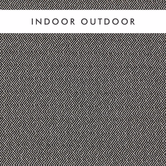 Black and chalk geometric diamond weave with a dense textured surface