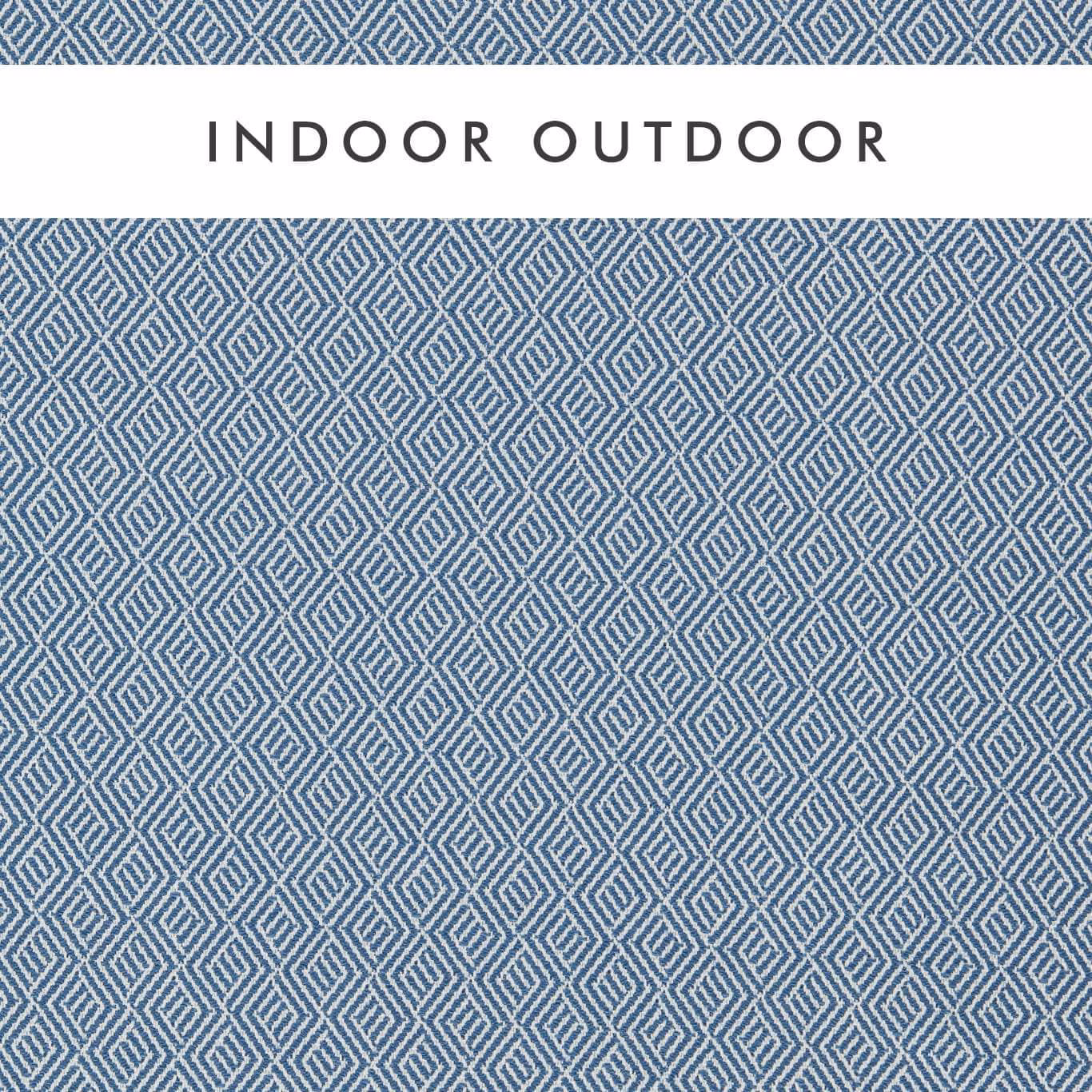 Muted indigo and chalk geometric diamond weave with fine tactile texture