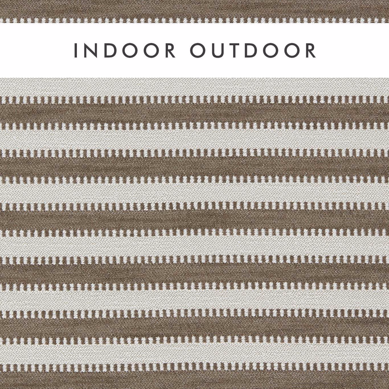 Chocolate and taupe horizontal micro-stripes with a textured woven surface