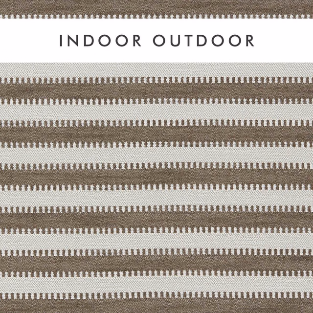 Chocolate and taupe horizontal micro-stripes with a textured woven surface