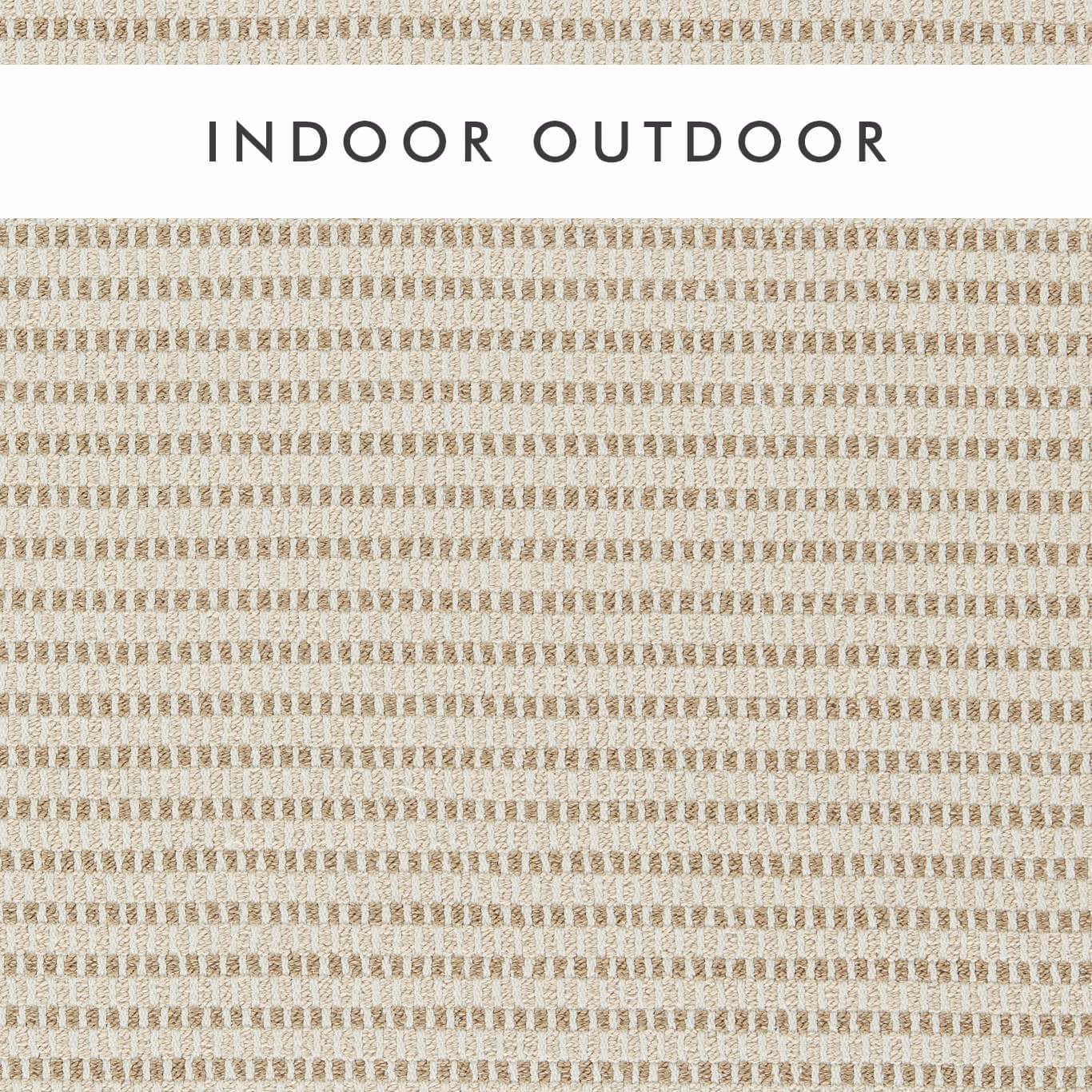 Taupe and linen outdoor weave with a small, textured repeating geometric pattern