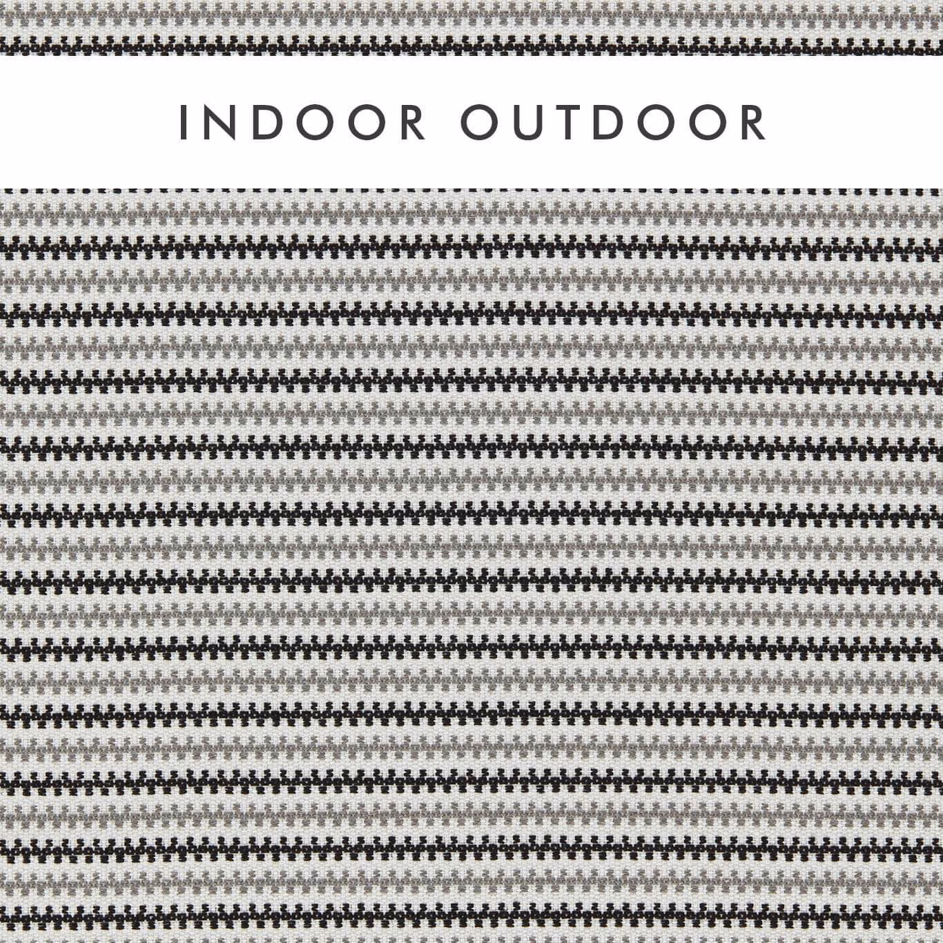 Black, steel and chalk micro-geometric weave in closely spaced horizontal bands