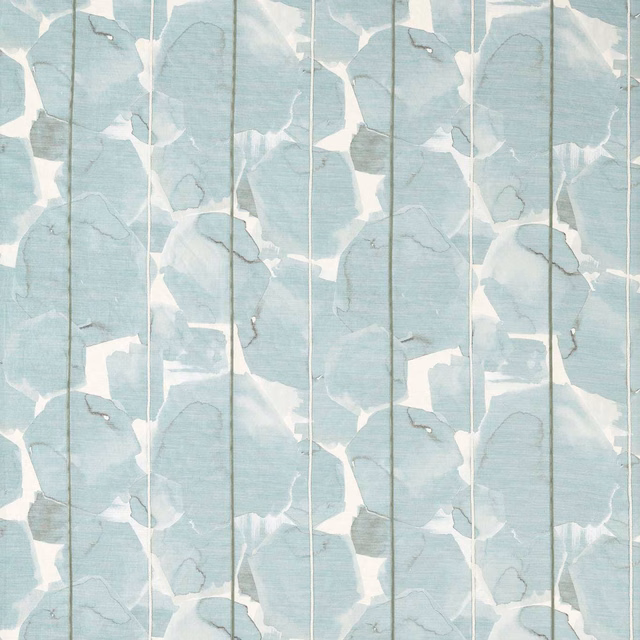 Pale mineral-blue abstract forms with white frost shapes and fine vertical lines