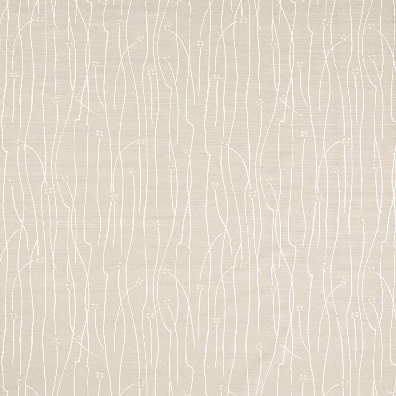 Pale taupe-camel textile with frost-white wandering lines and tiny dotted accents