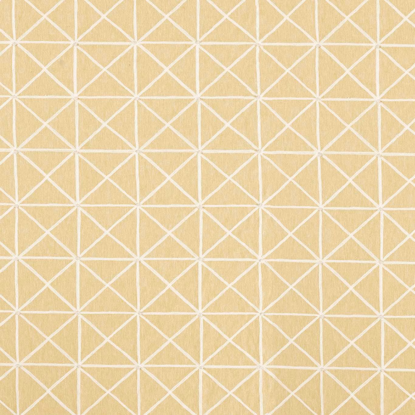 Warm buttermilk and taupe woven fabric with pale intersecting diamond lines