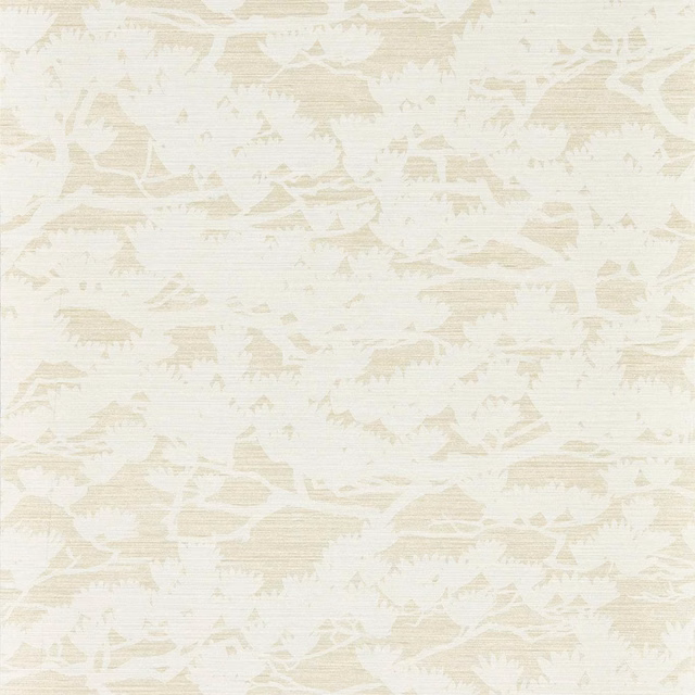 Pearl cream wallpaper with parchment abstract fragments and fine horizontal texture