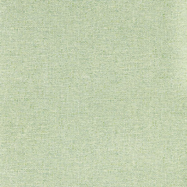 Pale avocado-green wallcovering with a fine, softly flecked linear texture