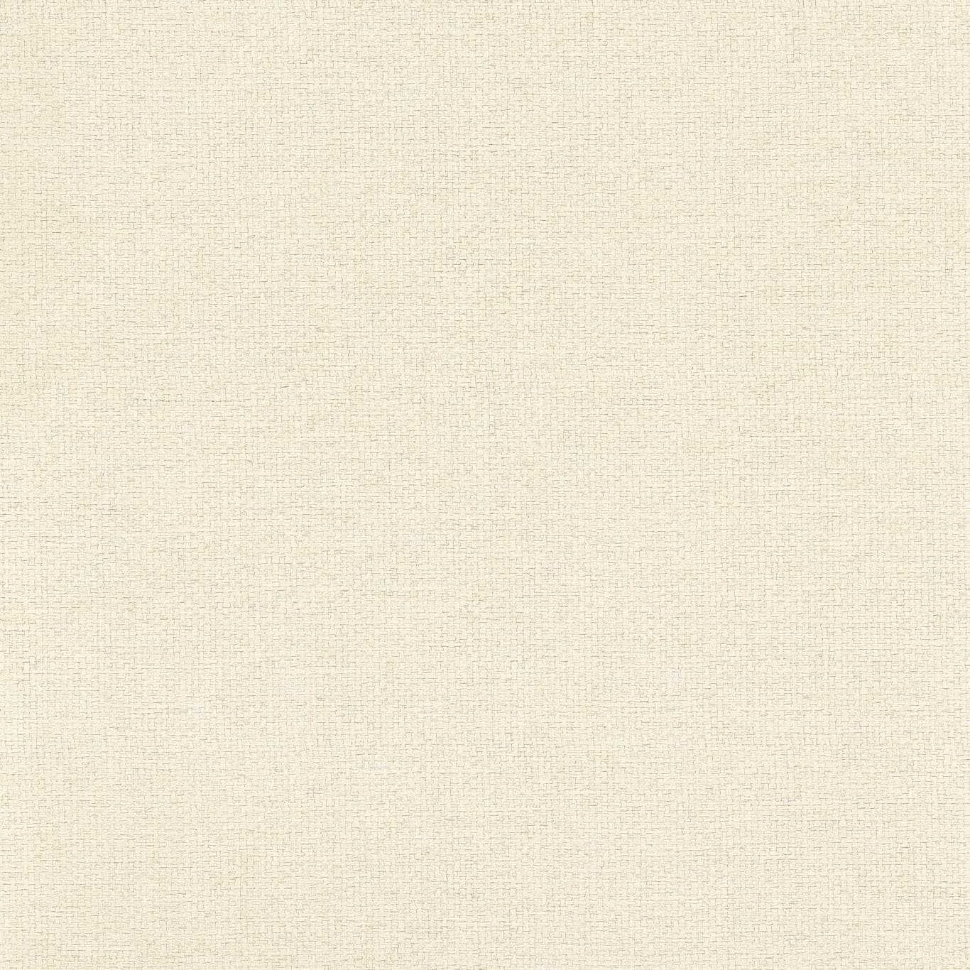 Warm sesame cream wallpaper with a fine woven crosshatch texture