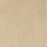 Warm pumice beige wallpaper with fine bronze angular blocks and etched linear texture