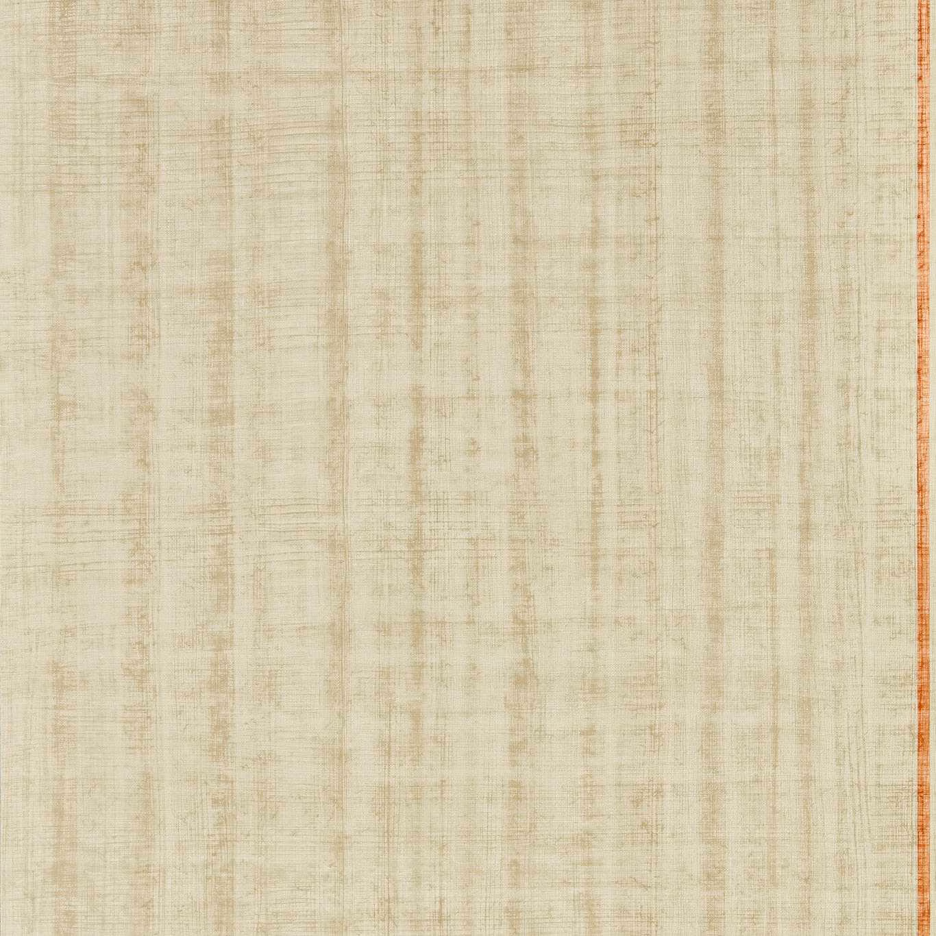 Pale parchment wallpaper with fine paprika vertical and crosshatched striations