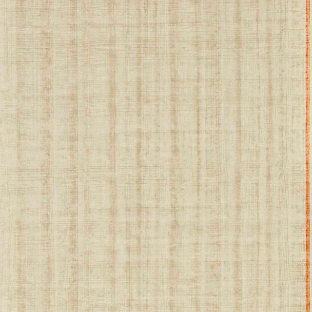 Pale parchment wallpaper with fine paprika vertical and crosshatched striations