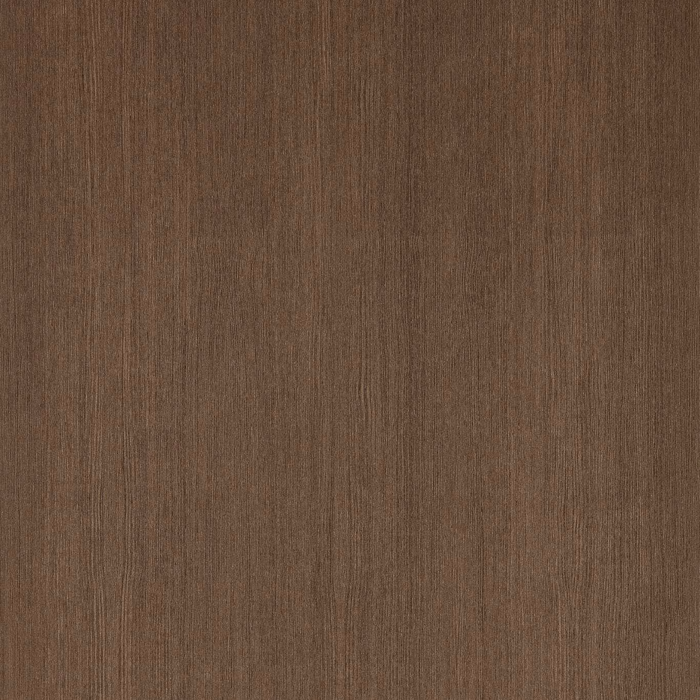 Warm mahogany-brown wallpaper with fine vertical woodgrain striations
