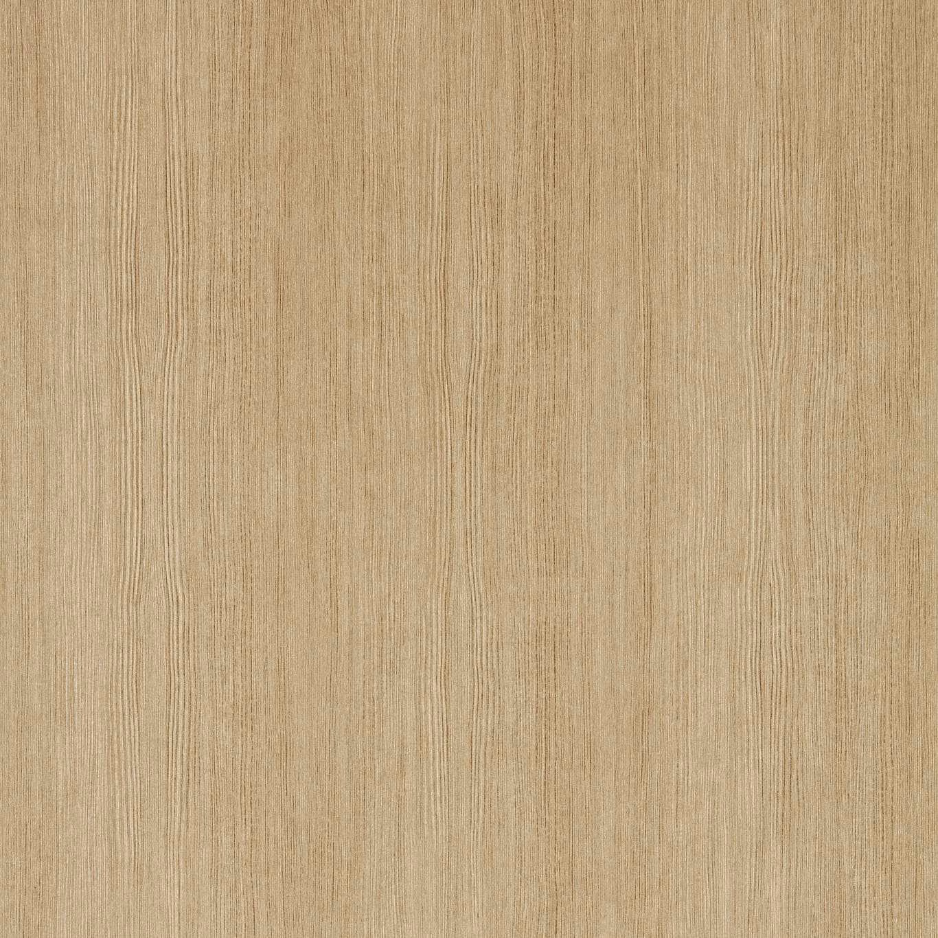 Warm beige wallpaper with fine vertical pine-like woodgrain lines and subtle tonal variation