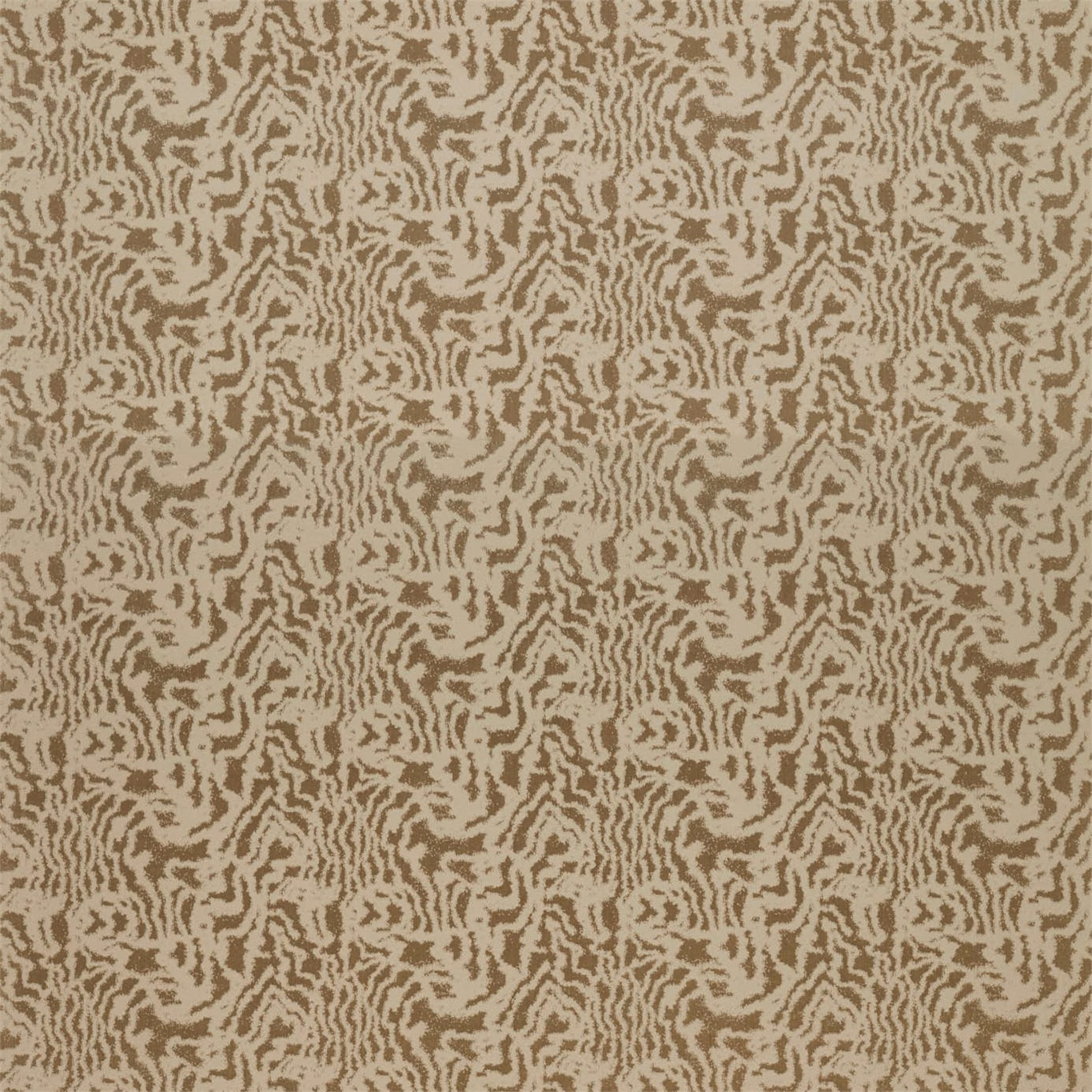 Muted taupe-gold velvet with dense cream organic squiggle pattern and soft sheen