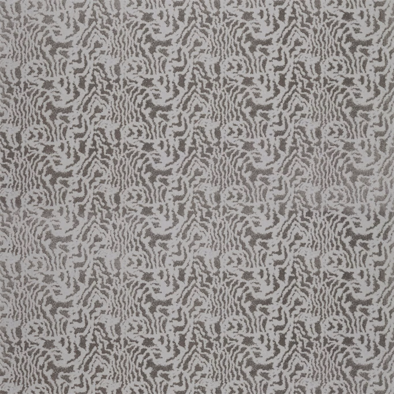 Cool pewter velvet with charcoal rippling lines and a tactile low-contrast pile