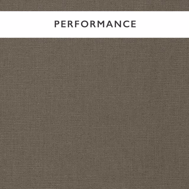 Deep taupe-grey woven upholstery fabric with subtle charcoal crosshatch texture