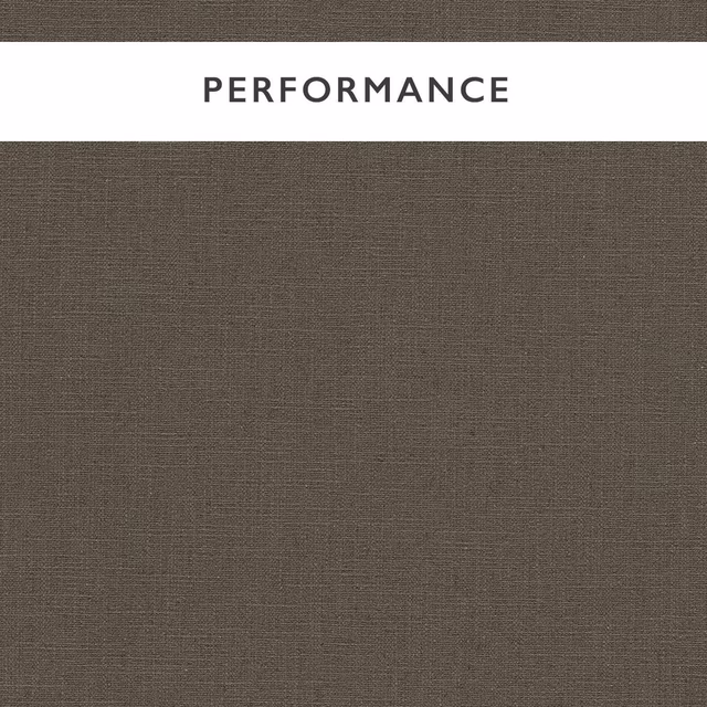 Close view of deep brown taupe fabric with a fine, tightly woven crosshatch texture
