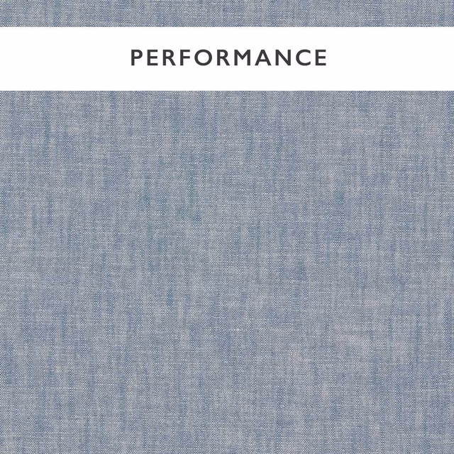 Cool blue-grey woven swatch with fine crosshatched texture and softly mottled depth