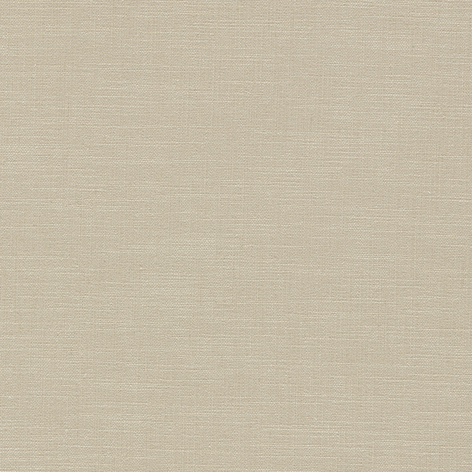 Close view of softly textured stone-beige plain weave with fine horizontal grain